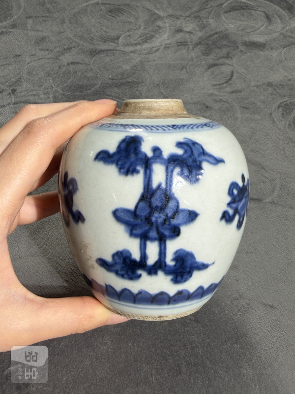 清康熙青花杂宝纹小罐 - 图2
